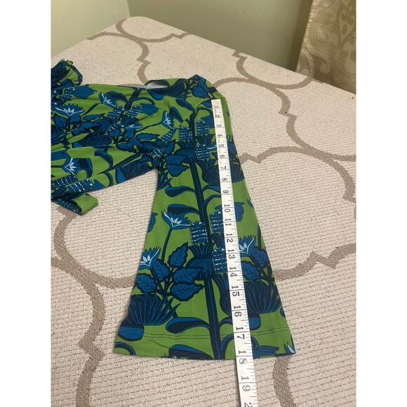 Brooks Brothers Resort Wear pant set green turquoise retro,size medium,MSRP $226 - Picture 7 of 9